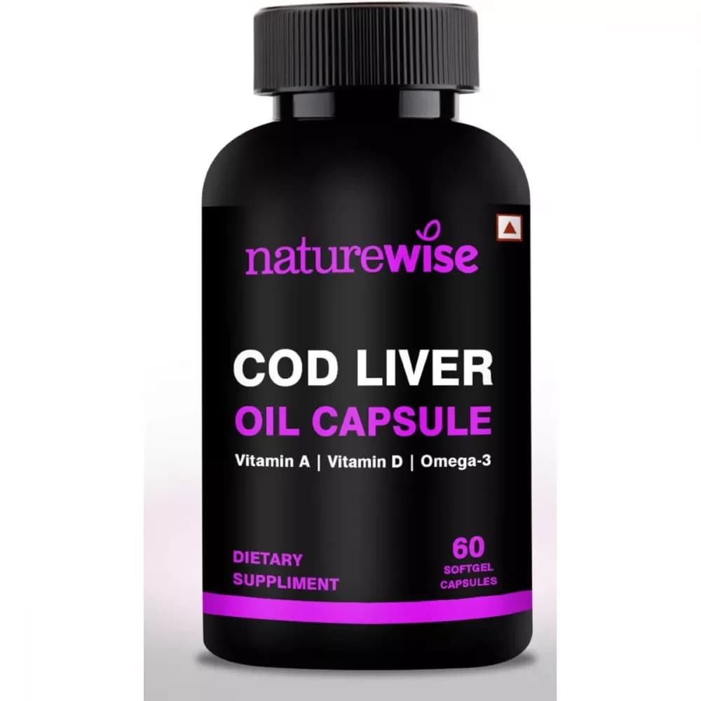 Buy Naturewise Cod Liver Oil Capsules Online - OLRAA Indian Snacks