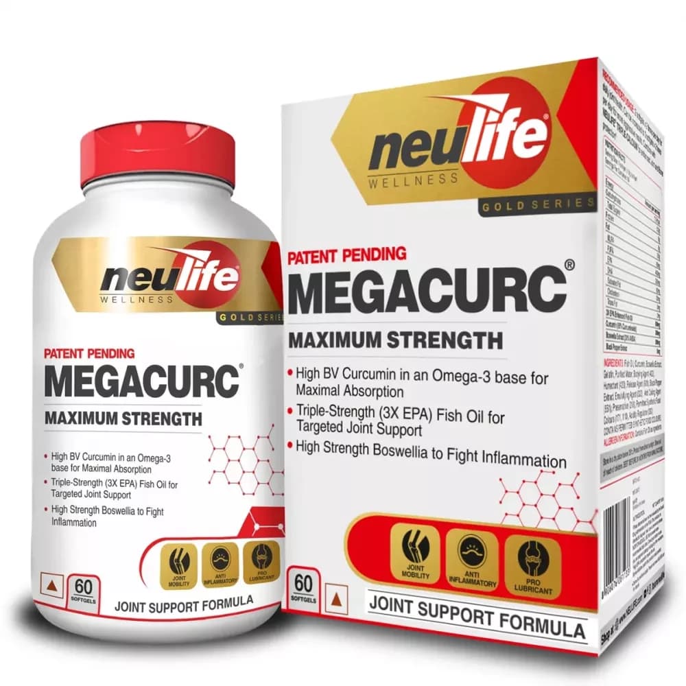 Buy Neulife Megacurc Maximum Strength Softgel Online - OLRAA Indian Snacks
