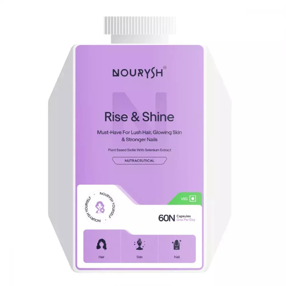 Buy Nourysh Rise And Shine Capsules Online - OLRAA Indian Snacks