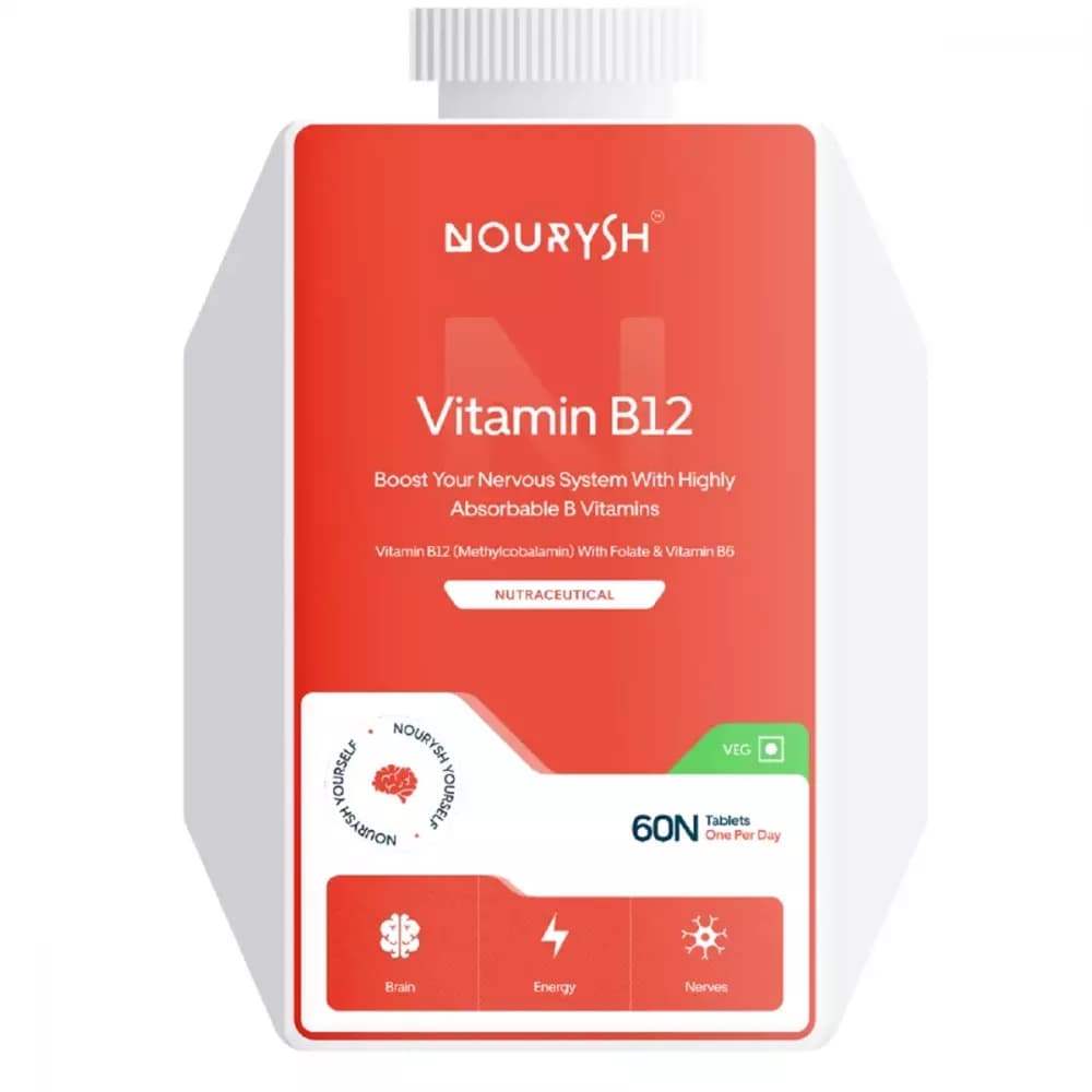 Buy Nourysh Vitamin B12 Tablets Online - OLRAA Indian Snacks