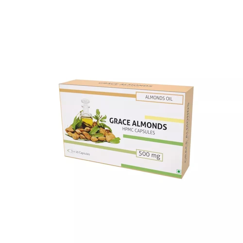 Buy Nutra Grace Almonds Capsules Online - OLRAA Indian Snacks