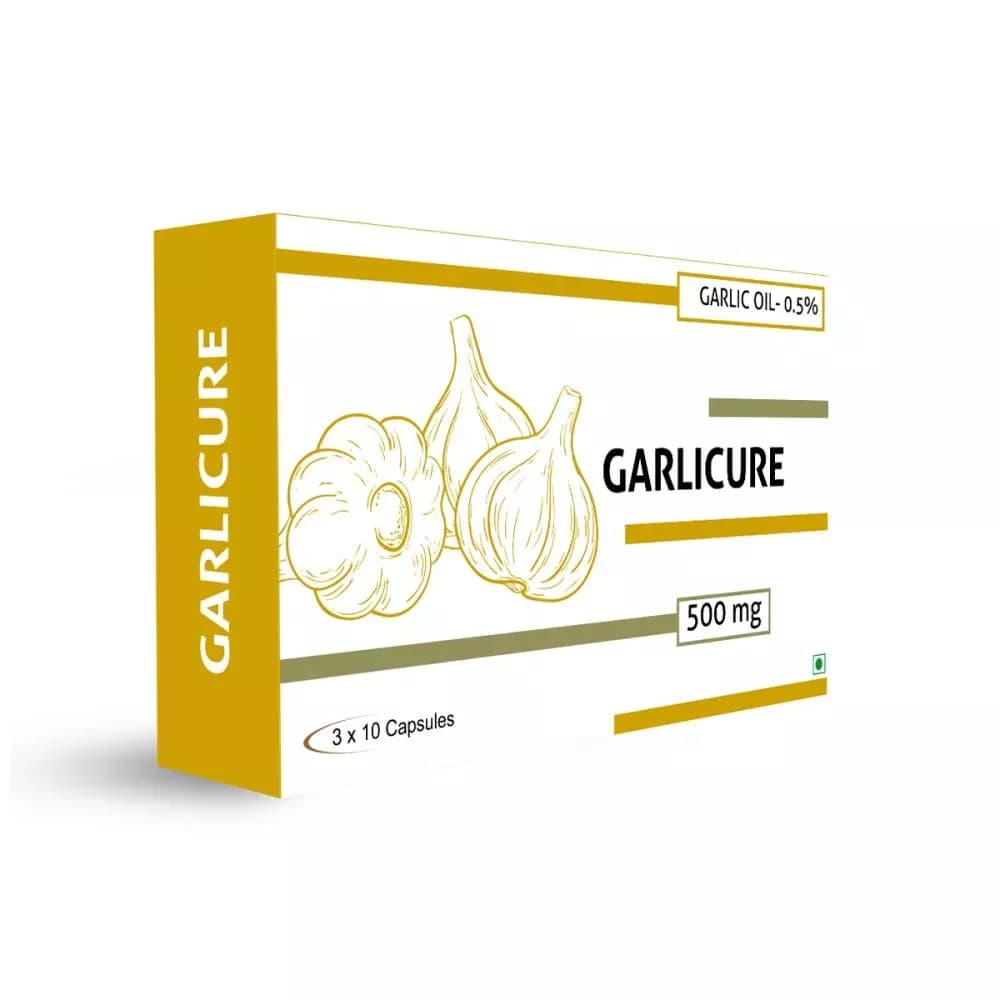 Buy Nutra Grace Garlicure Capsules Online - OLRAA Indian Snacks
