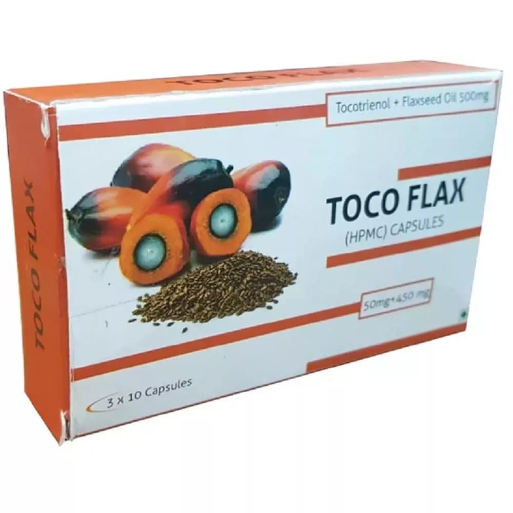 Buy Nutra Grace Toco Flax Capsules Online - OLRAA Indian Snacks