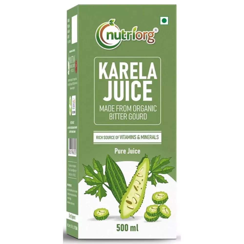 Buy Nutriorg Karela Juice Online - OLRAA Indian Snacks