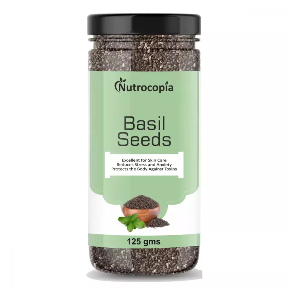 Buy Nutrocopia Basil Seeds Online - OLRAA Indian Snacks