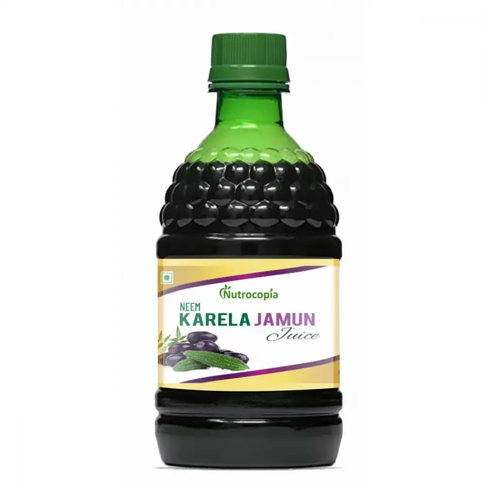 Buy Nutrocopia Neem Karela Jamun Juice Online - OLRAA Indian Snacks