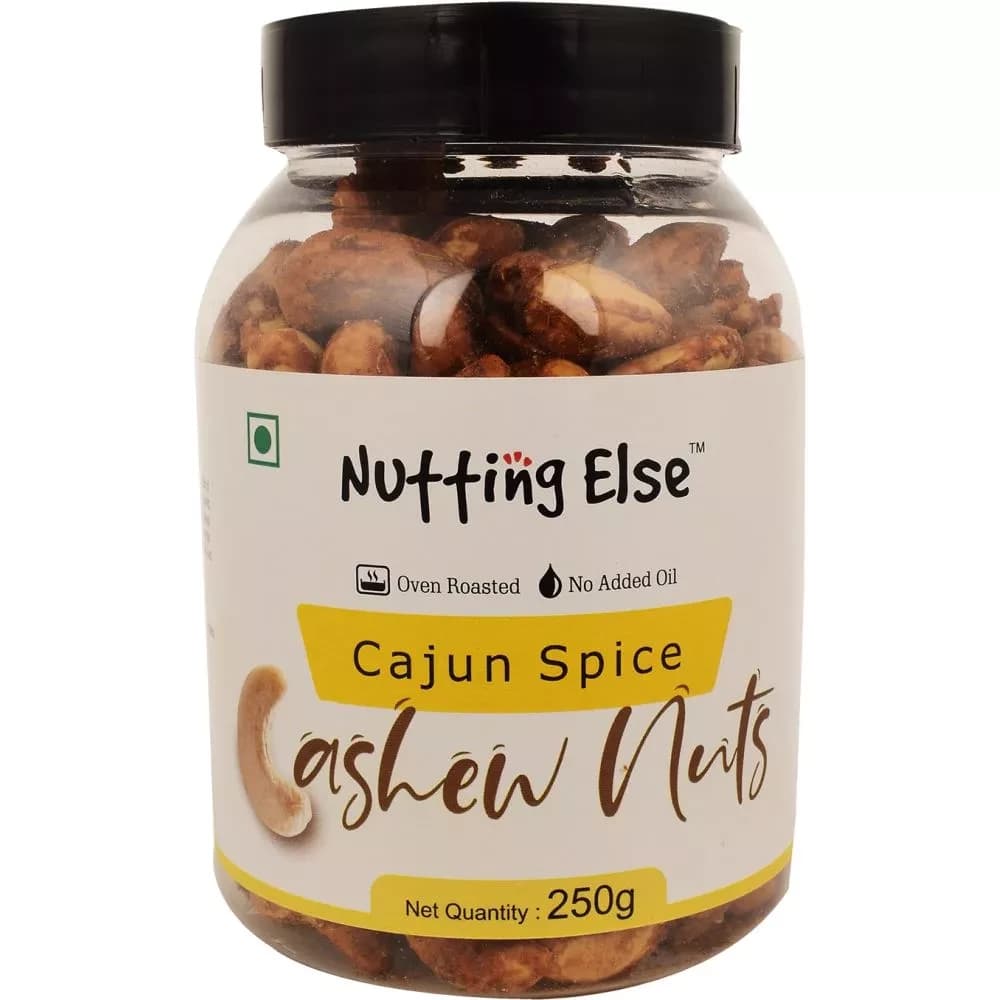 Buy Nutting Else Cajun Spice Cashew Nuts  Online - OLRAA Indian Snacks
