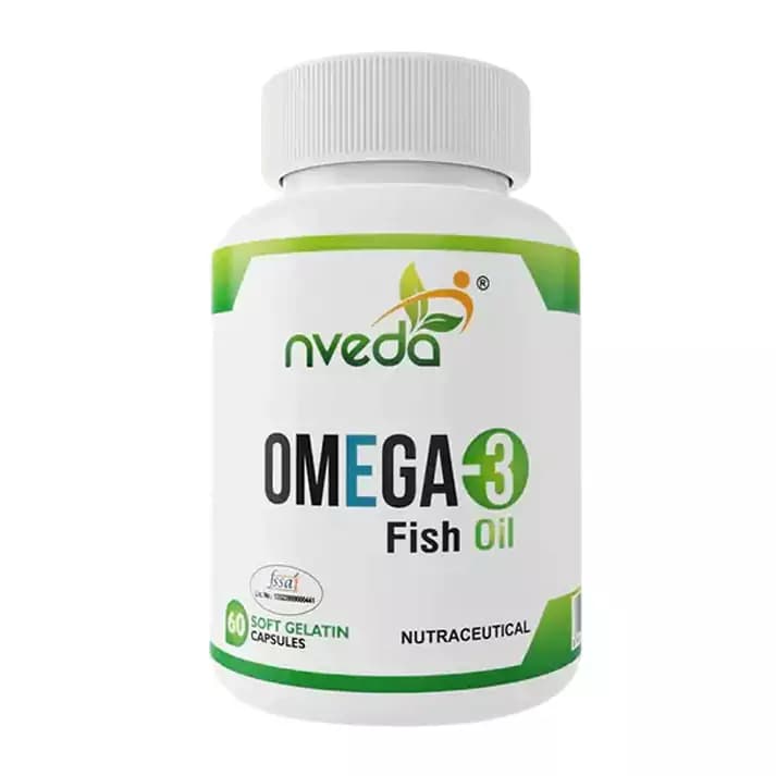 Buy Nveda Omega-3 Fish Oil Softgels Online - OLRAA Indian Snacks