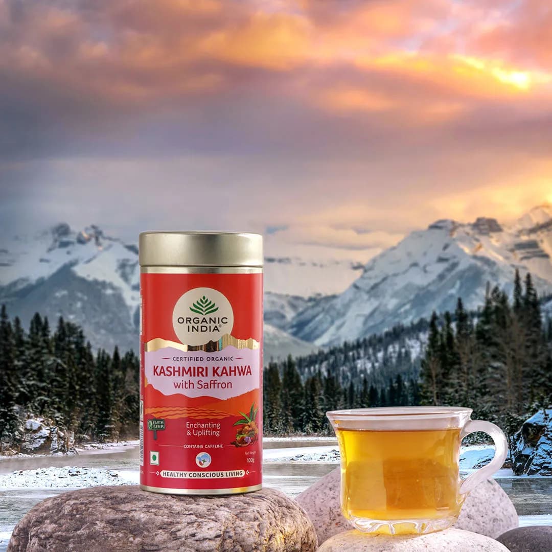 Buy Organic India Kashmiri Kahwa Online - OLRAA Indian Snacks