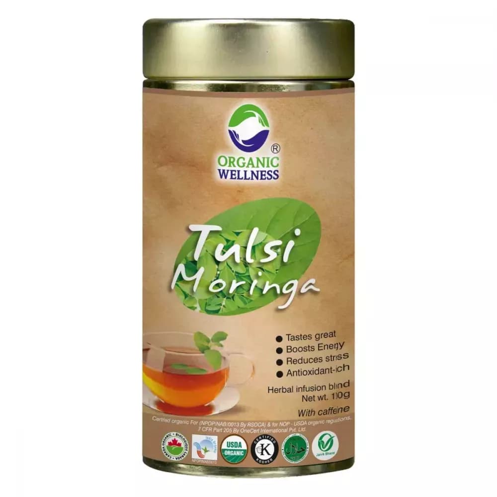 Buy Organic Wellness Tulsi Brahmi Tea Online - OLRAA Indian Snacks