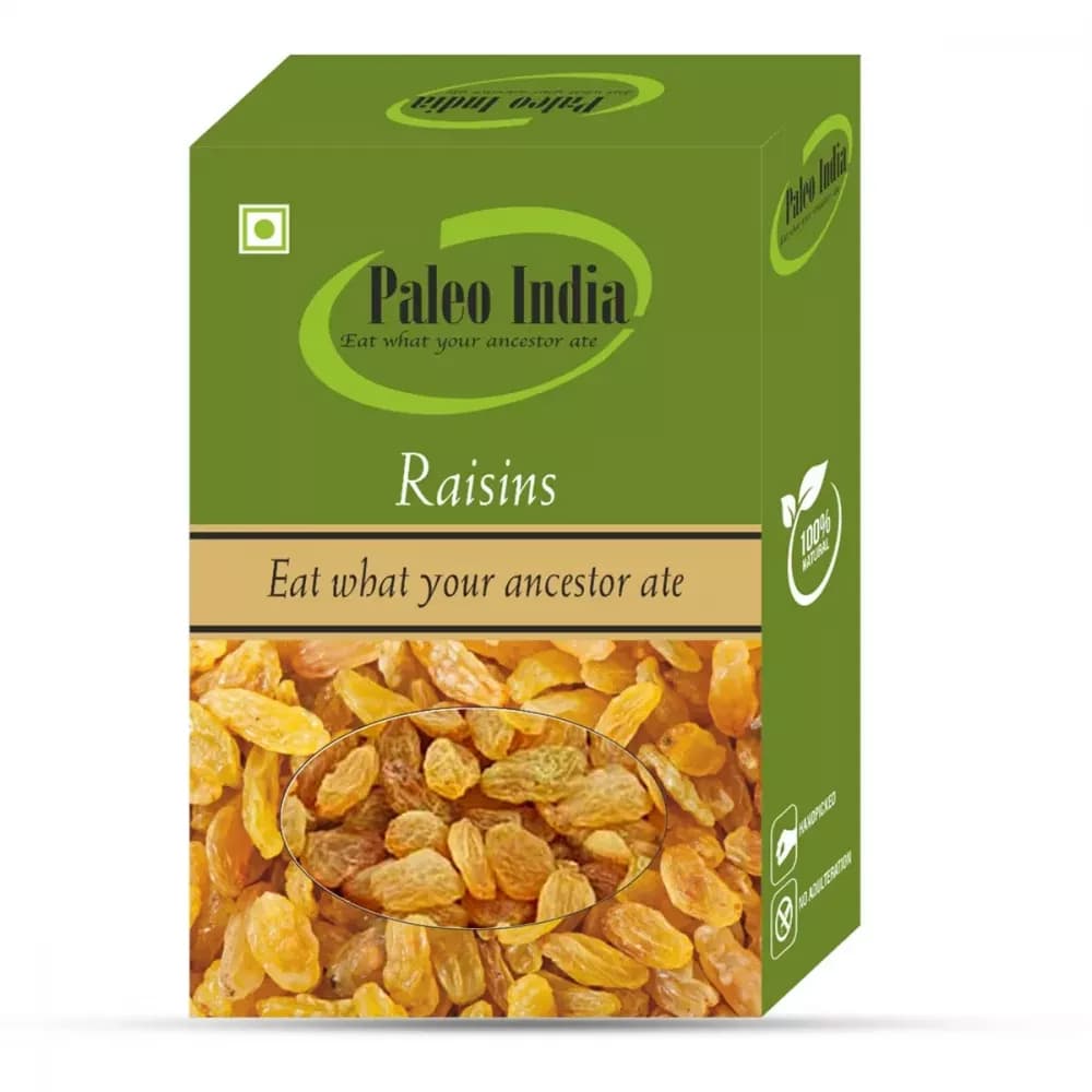 Buy Paleo India Raisins Yellow Golden Online - OLRAA Indian Snacks