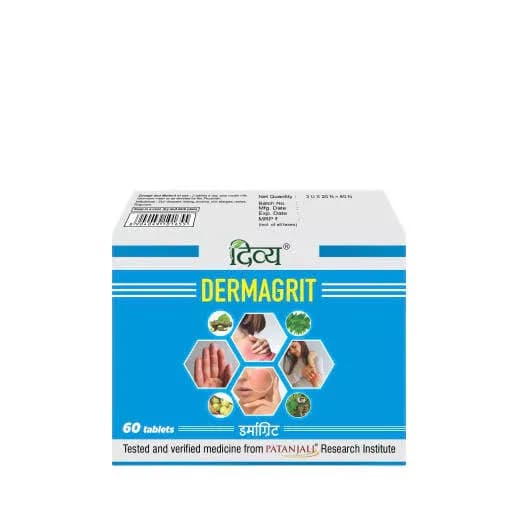 Buy Patanjali Divya Dermagrit Tablets  Online - OLRAA Indian Snacks