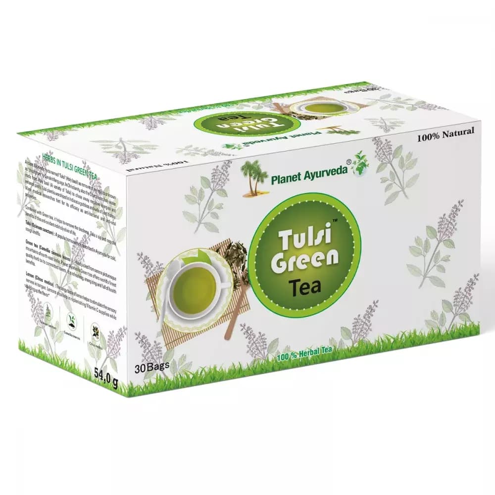 Buy Planet Ayurveda Green Tea Online - OLRAA Indian Snacks