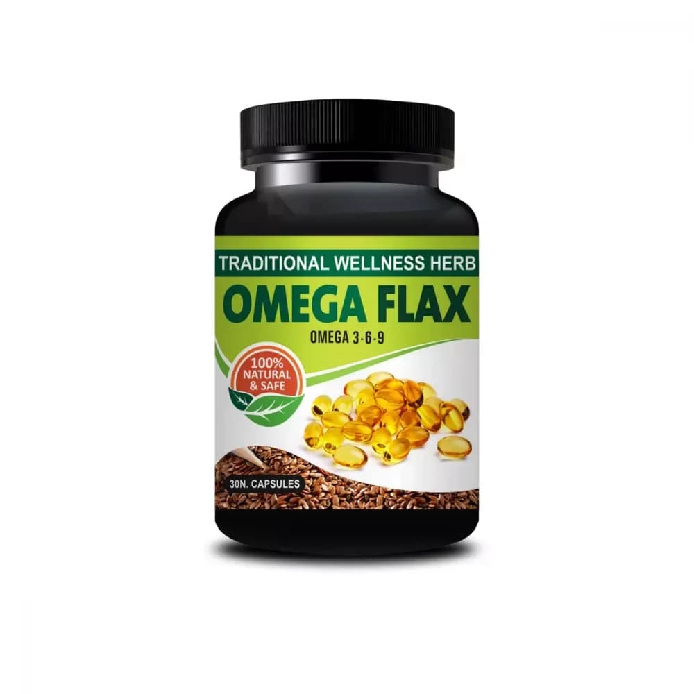 Buy Riffway Omega Flax Capsule Online - OLRAA Indian Snacks