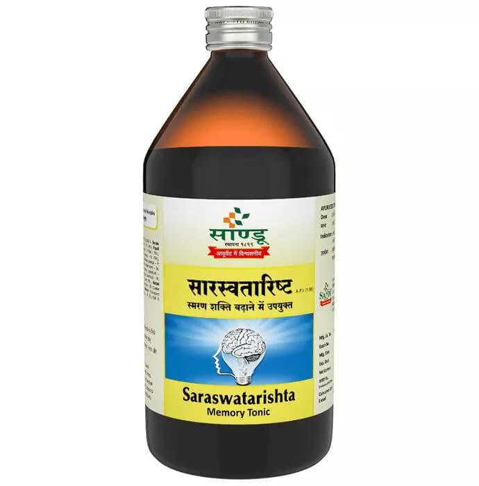 Buy Sandu Saraswatarishta Memory Tonic Online - OLRAA Indian Snacks