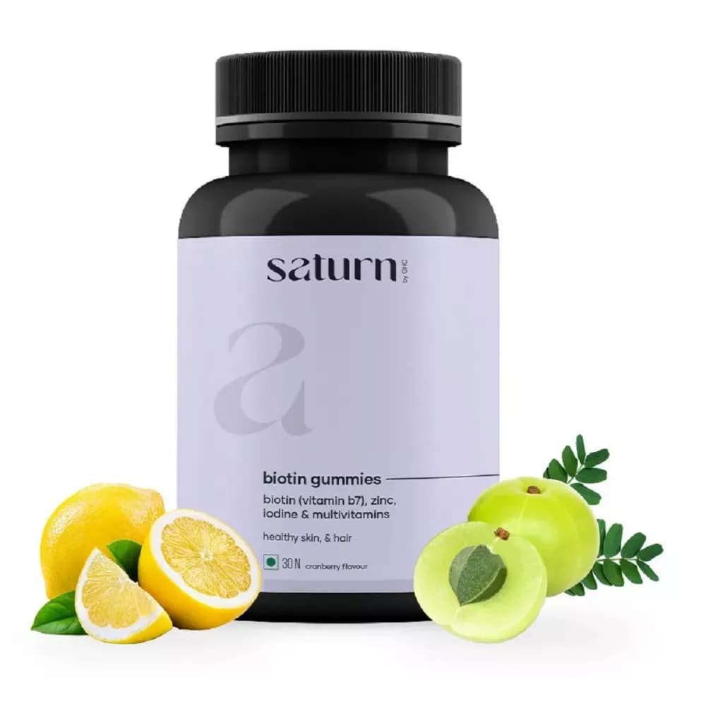 Buy Saturn Biotin Hair Gummies Online - OLRAA Indian Snacks