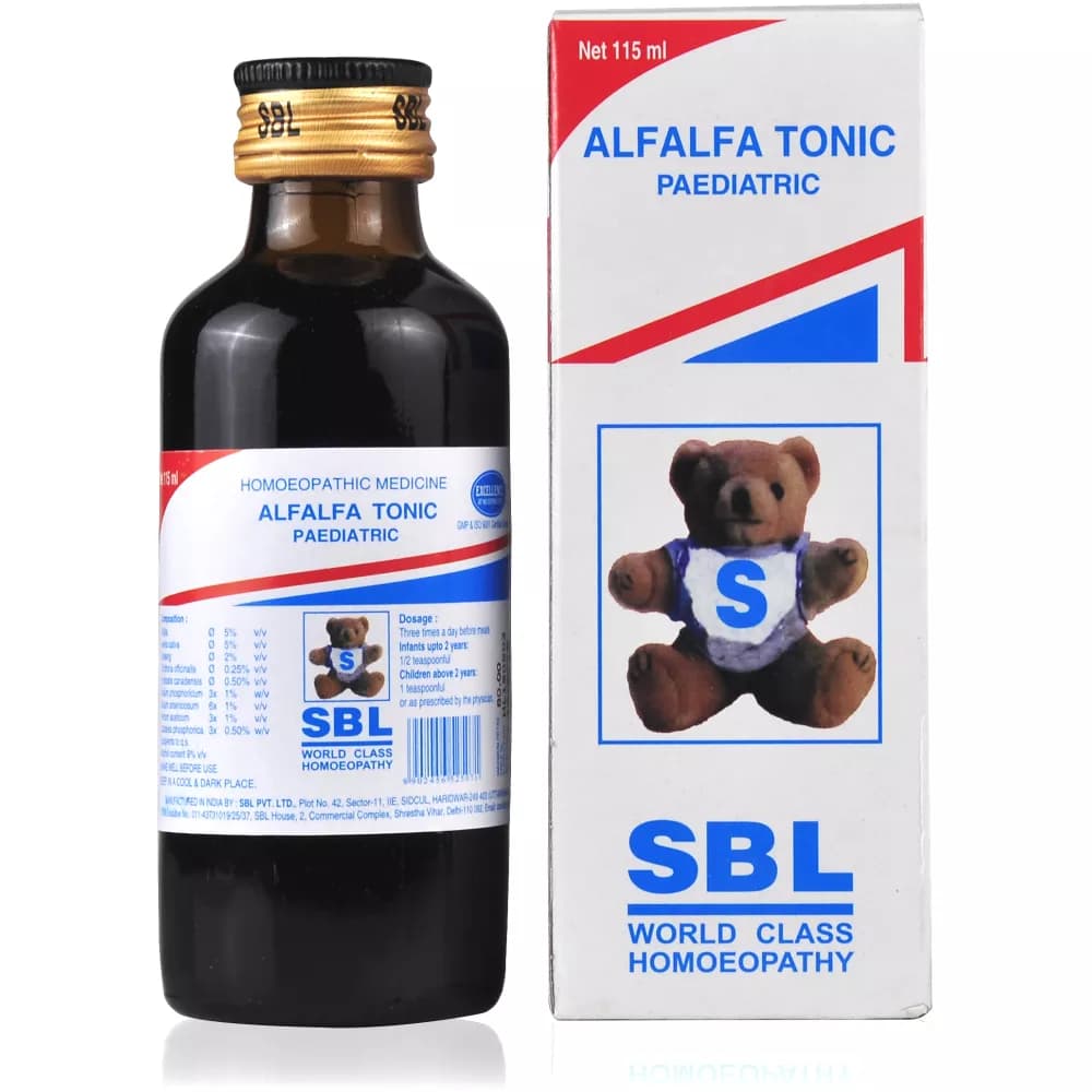 Buy SBL Alfalfa Tonic Paediatric Online - OLRAA Indian Snacks