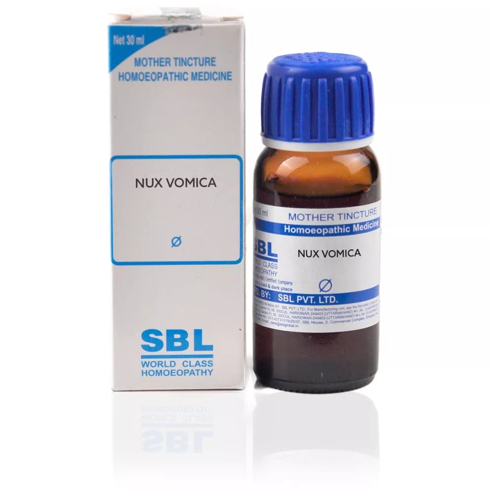 Buy SBL Nux Vomica Mother Tincture Q Online - OLRAA Indian Snacks
