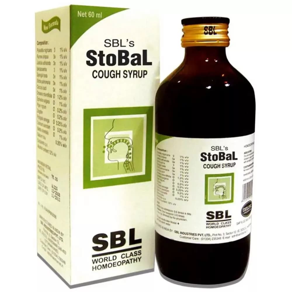 Buy SBL Stobal Cough Syrup Online - OLRAA Indian Snacks