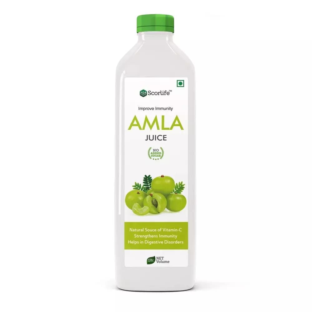 Buy Scorlife Amla Juice Sugar Free Online - OLRAA Indian Snacks