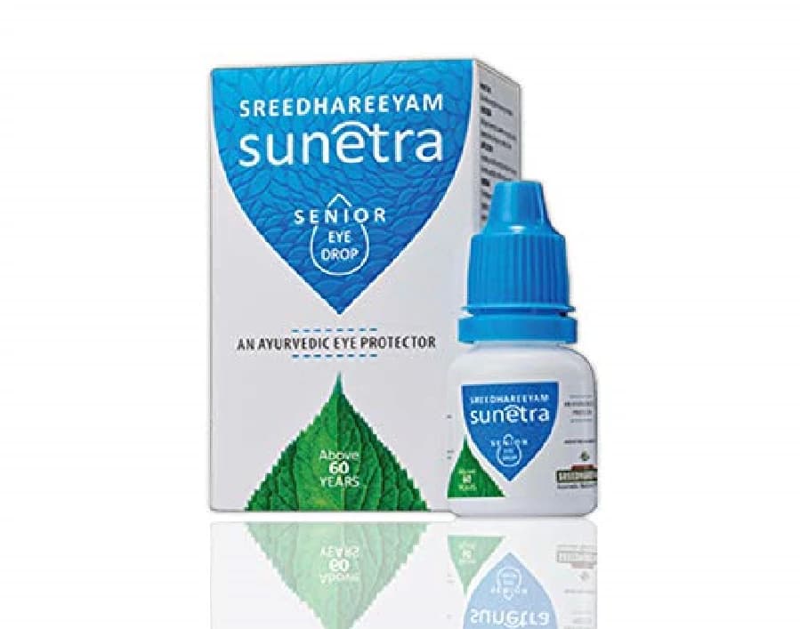 Buy Sreedhareeyam Ayurveda Sunetra Senior Herbal Eyedrops for Senior Citizens Online - OLRAA Indian Snacks