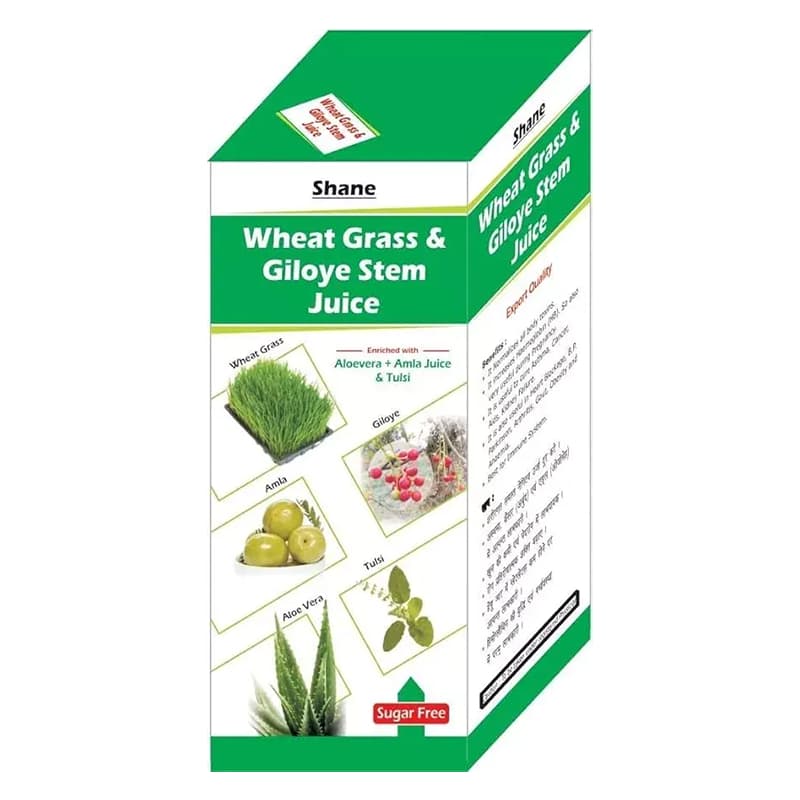 Buy Shane Wheat Grass & Giloye Stem Juice Online - OLRAA Indian Snacks