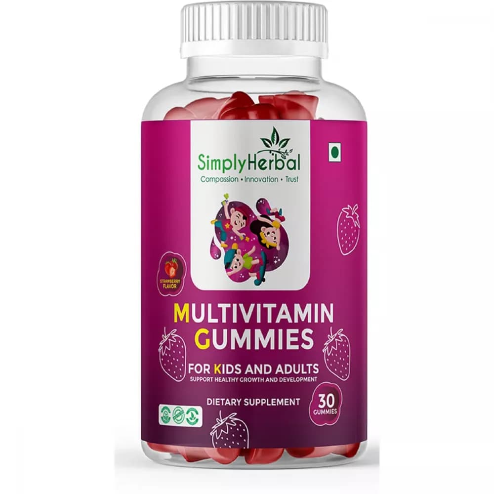 Buy Simply Herbal Multivitamin Gummies Online - OLRAA Indian Snacks