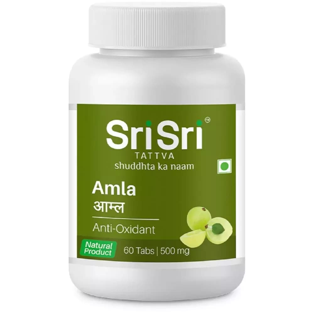 Buy Sri Sri Tattva Amla Tablets Online - OLRAA Indian Snacks