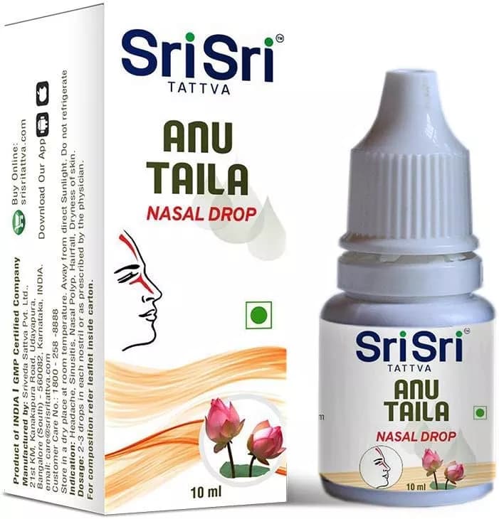 Buy Sri Sri Tattva Anu Taila (Nasal Drops) Online - OLRAA Indian Snacks