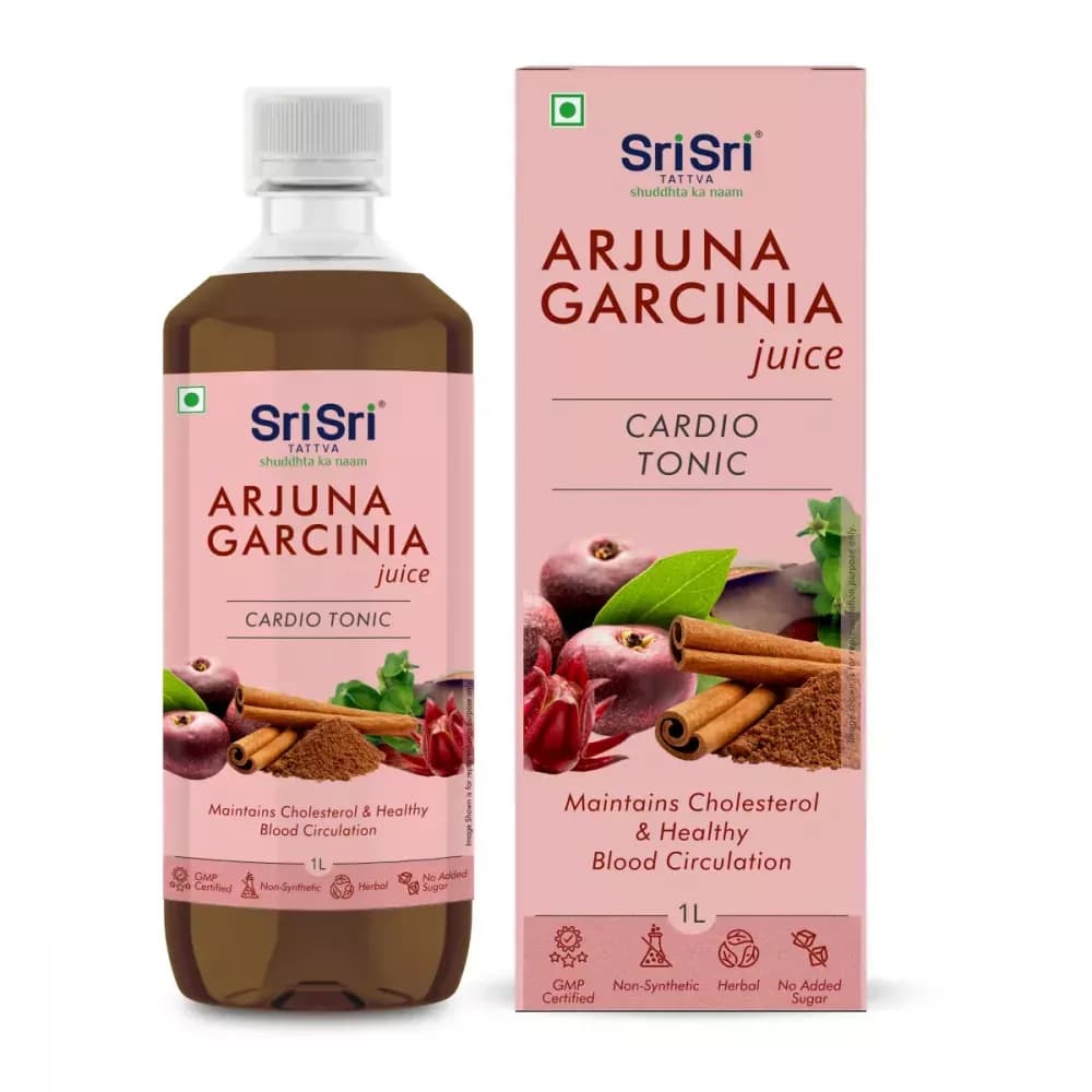 Buy Sri Sri Tattva Arjuna Garcinia Juice Online - OLRAA Indian Snacks