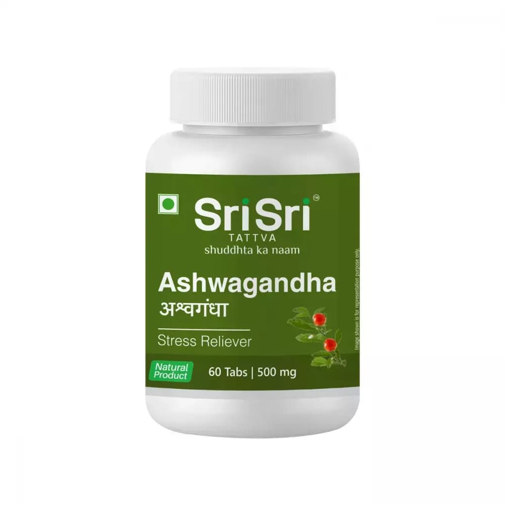 Buy Sri Sri Tattva Ashwagandha Tablet Online - OLRAA Indian Snacks