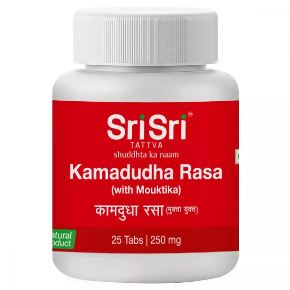 Buy Sri Sri Tattva Kamadudha Rasa Tablet Online - OLRAA Indian Snacks