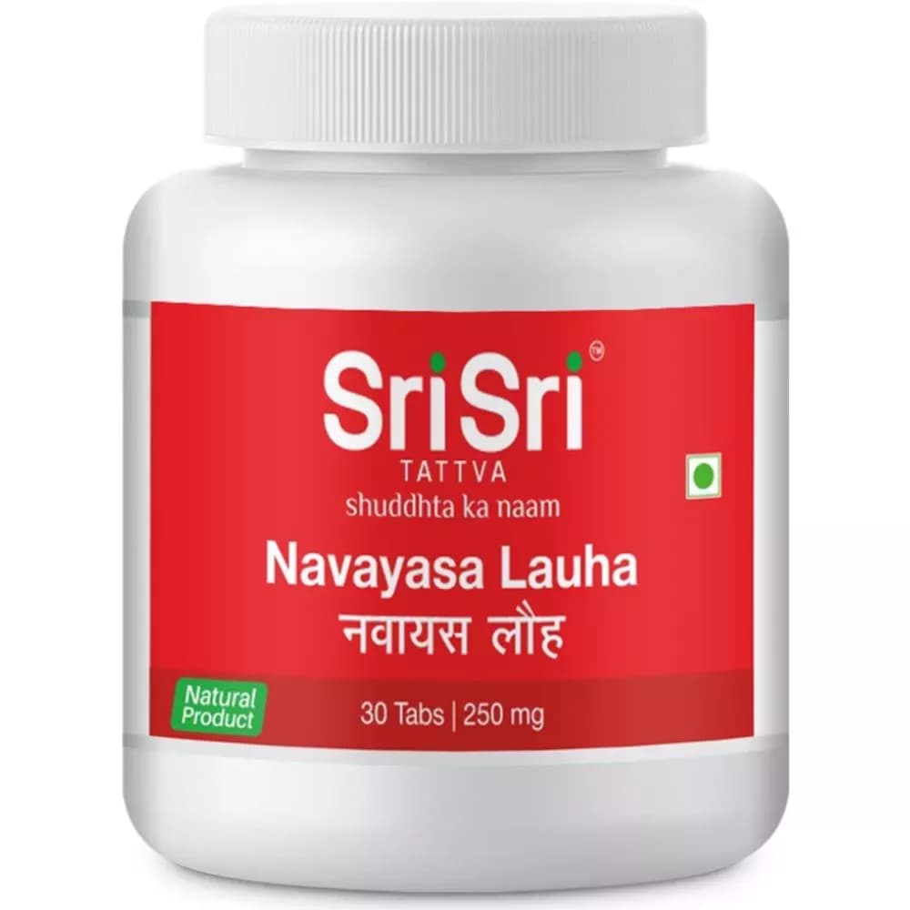 Buy Sri Sri Tattva Navayasa Lauha Tablets Online - OLRAA Indian Snacks