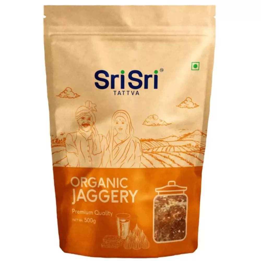 Buy Sri Sri Tattva Organic Jaggery Online - OLRAA Indian Snacks