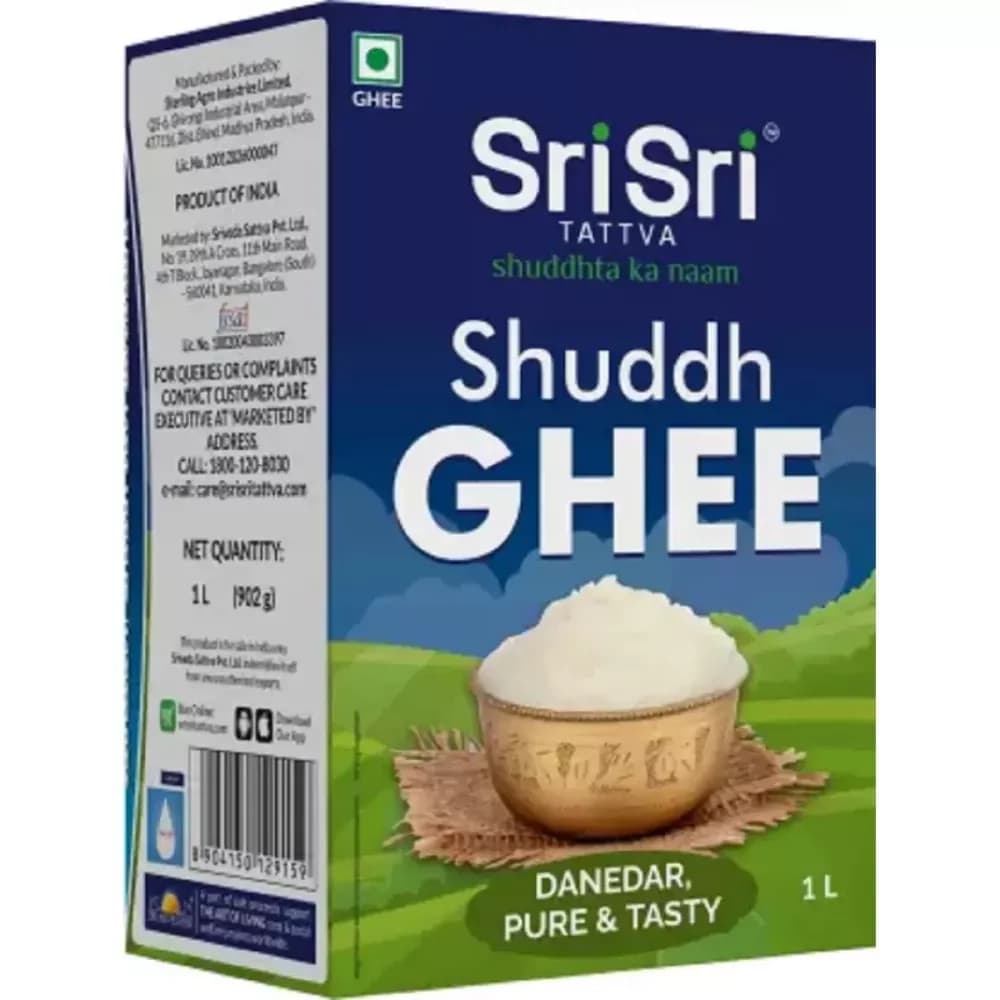 Buy Sri Sri Tattva Shuddh Ghee Online - OLRAA Indian Snacks