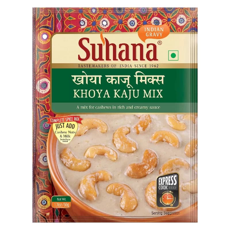 Buy Suhana Khoya Kaju Spice Mix Online - OLRAA Indian Snacks