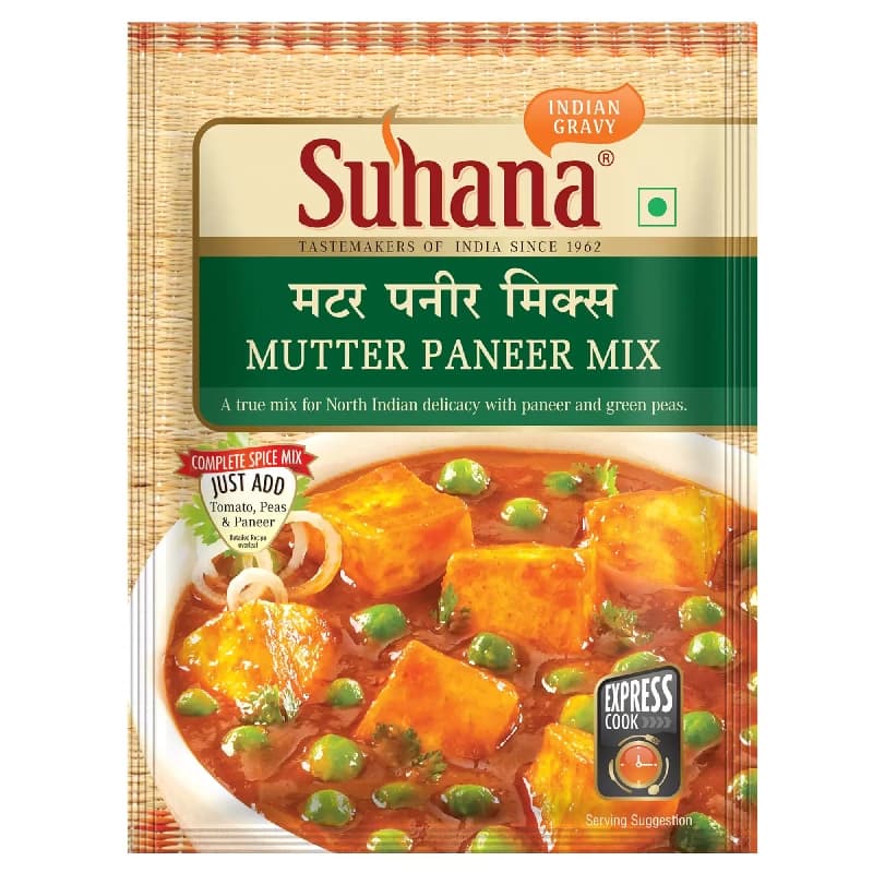 Buy Suhana Mutter Paneer Spice Mix Online - OLRAA Indian Snacks