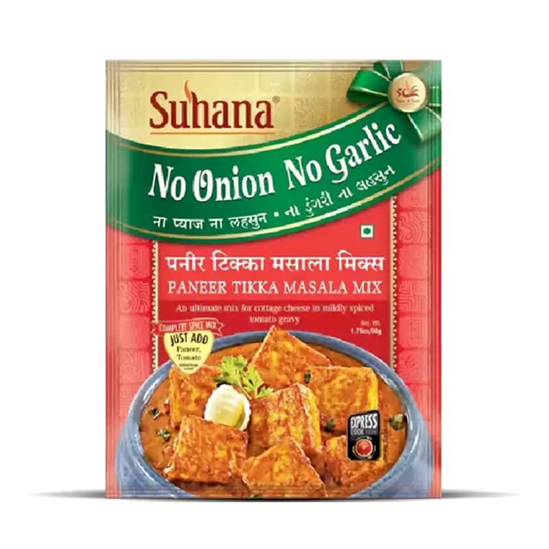 Buy Suhana Paneer Tikka (NONG) Jain Spice Mix Online - OLRAA Indian Snacks