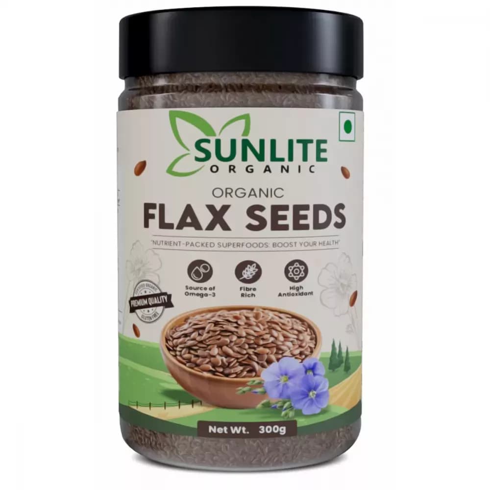 Buy Sunlite Organic Flax Seeds Online - OLRAA Indian Snacks