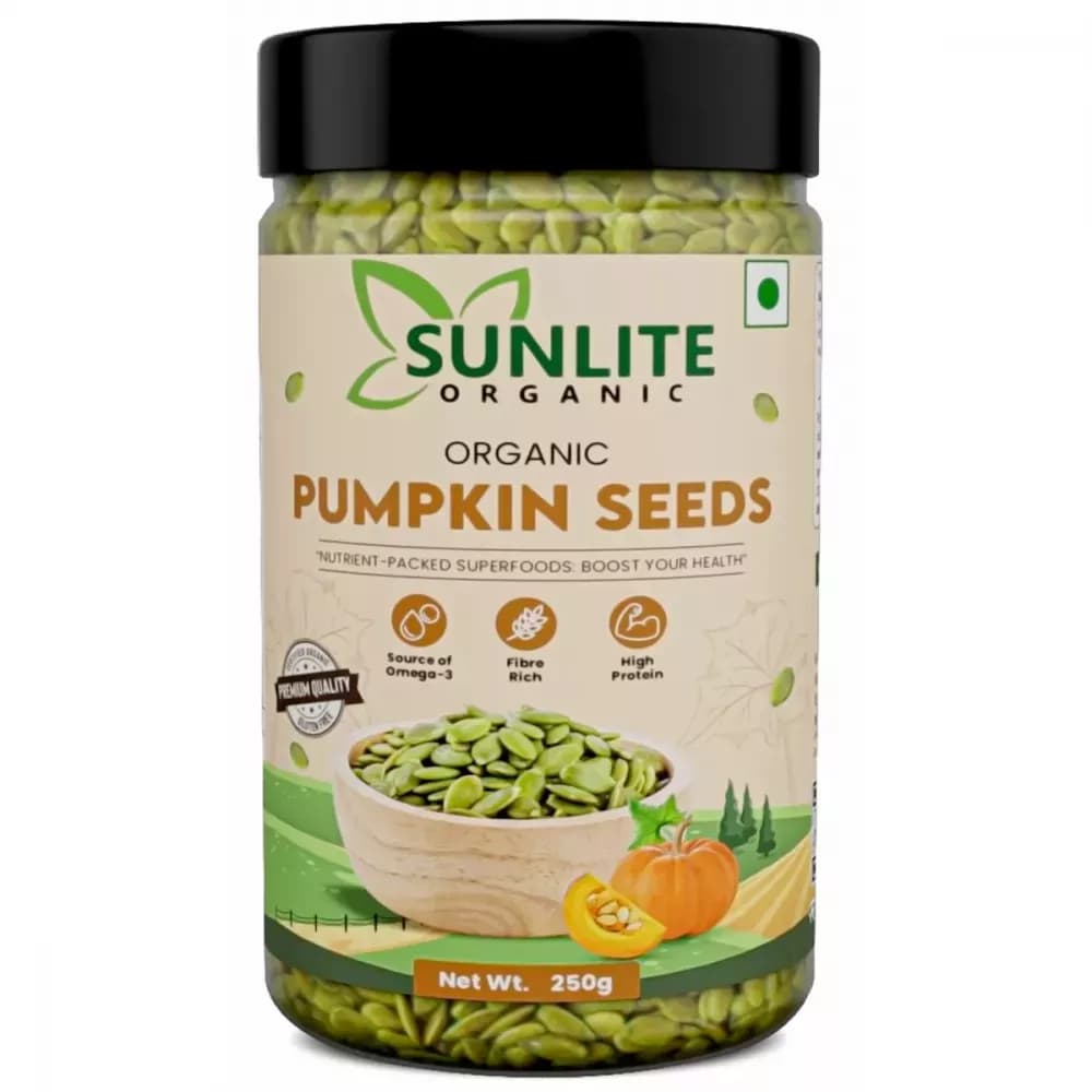 Buy Sunlite Organic Pumpkin Seeds Online - OLRAA Indian Snacks