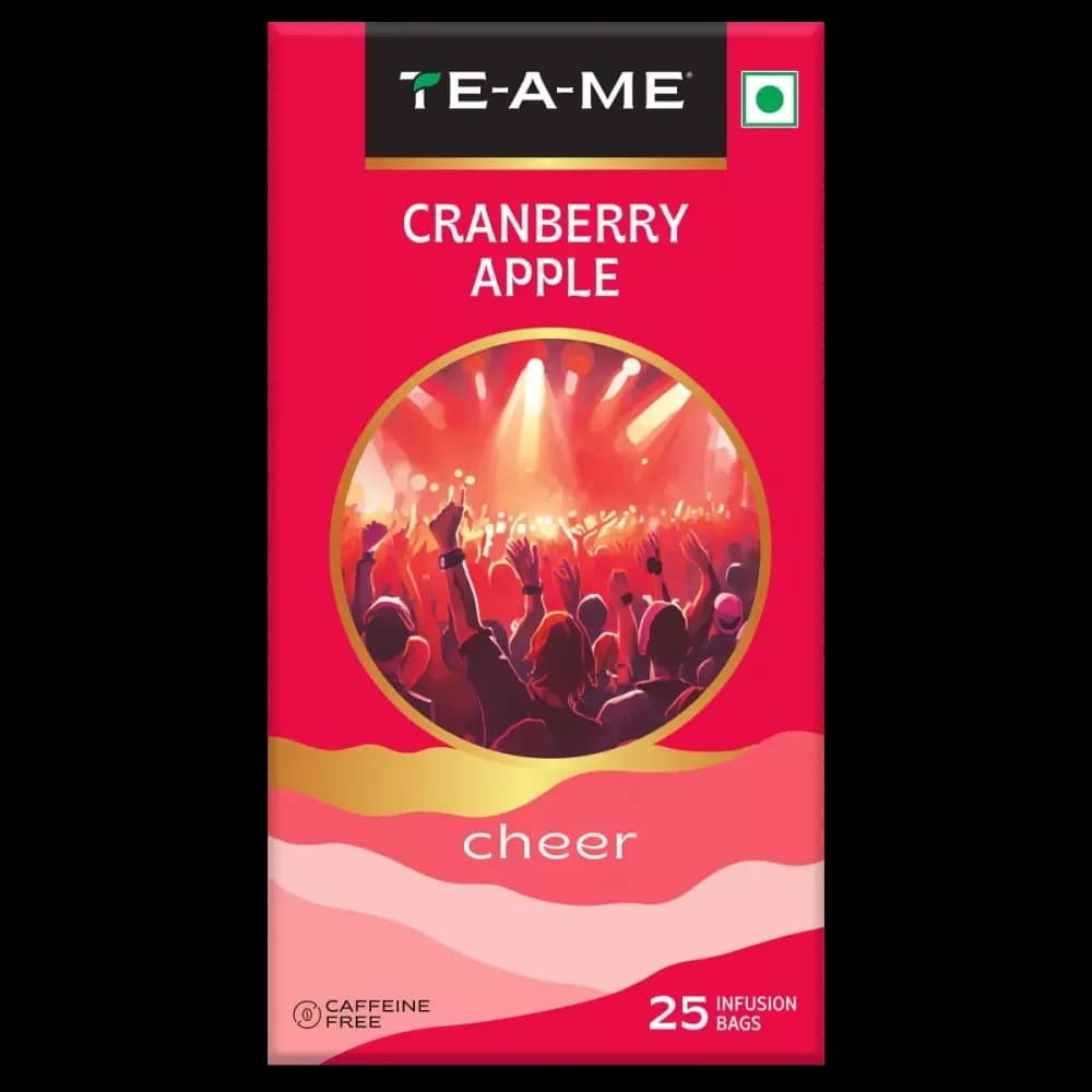 Buy TE-A-ME Cheer Cranberry Apple Tea Bags Online - OLRAA Indian Snacks