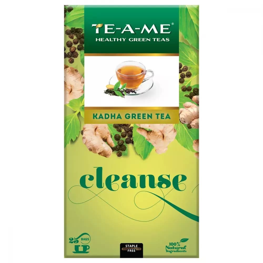 Buy TE-A-ME Cleanse Kadha Green Tea Bags Online - OLRAA Indian Snacks