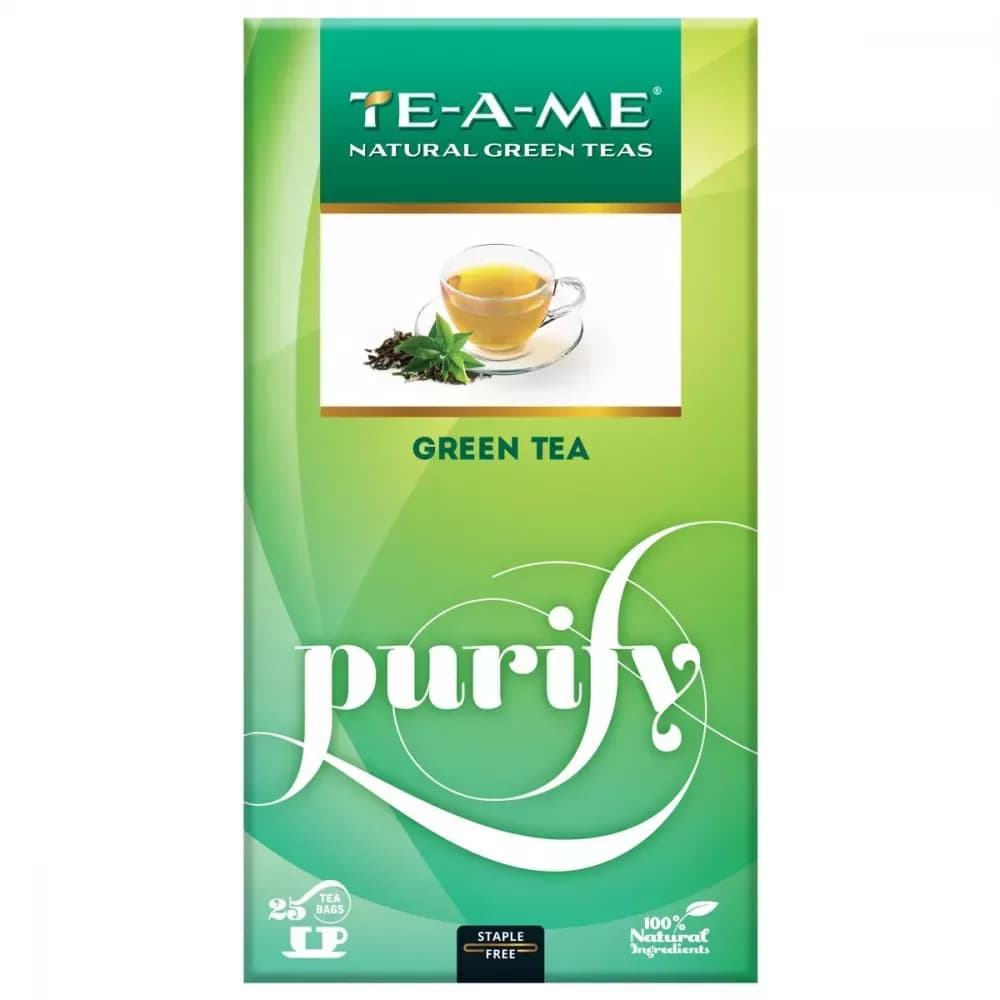 Buy TE-A-ME Purify Natural Green Tea Bags Online - OLRAA Indian Snacks