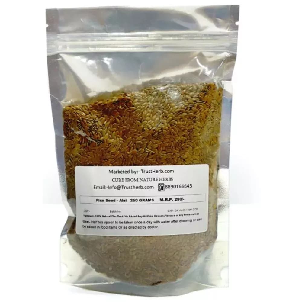 Buy TrustHerb Flax Seed - Alsi Seeds Online - OLRAA Indian Snacks