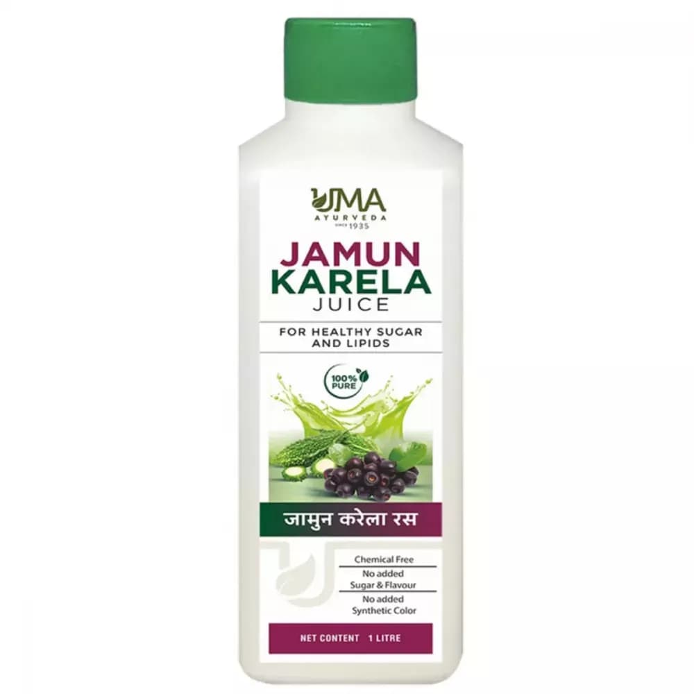 Buy Uma Ayurveda Jamun Karela Juice Online - OLRAA Indian Snacks