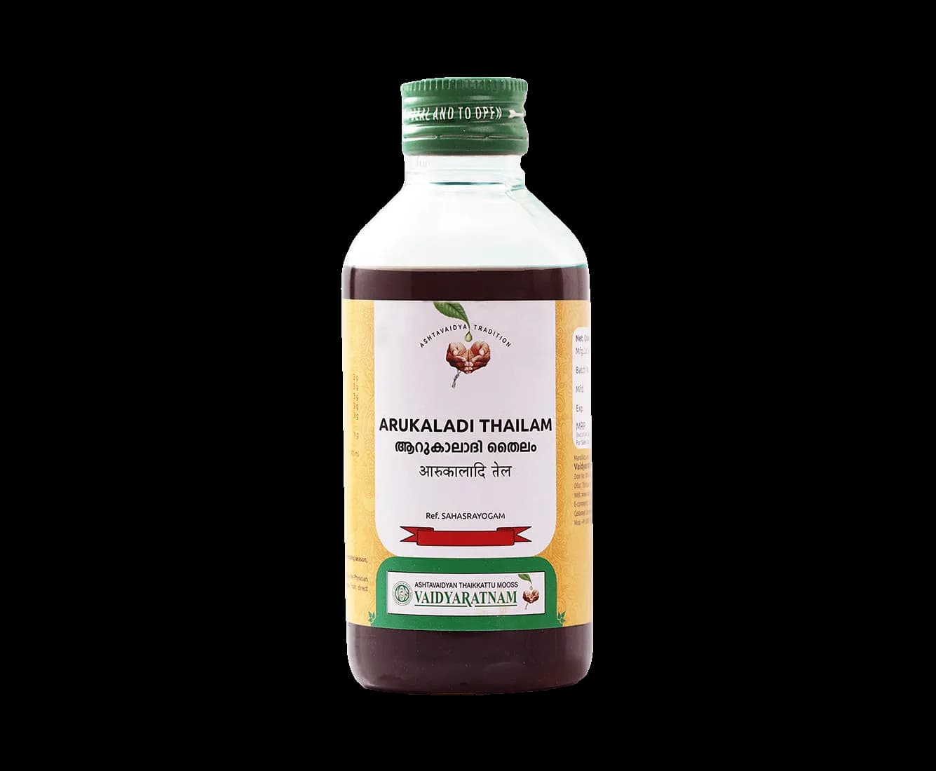 Buy Vaidyaratnam Arukaladi Thailam Online - OLRAA Indian Snacks