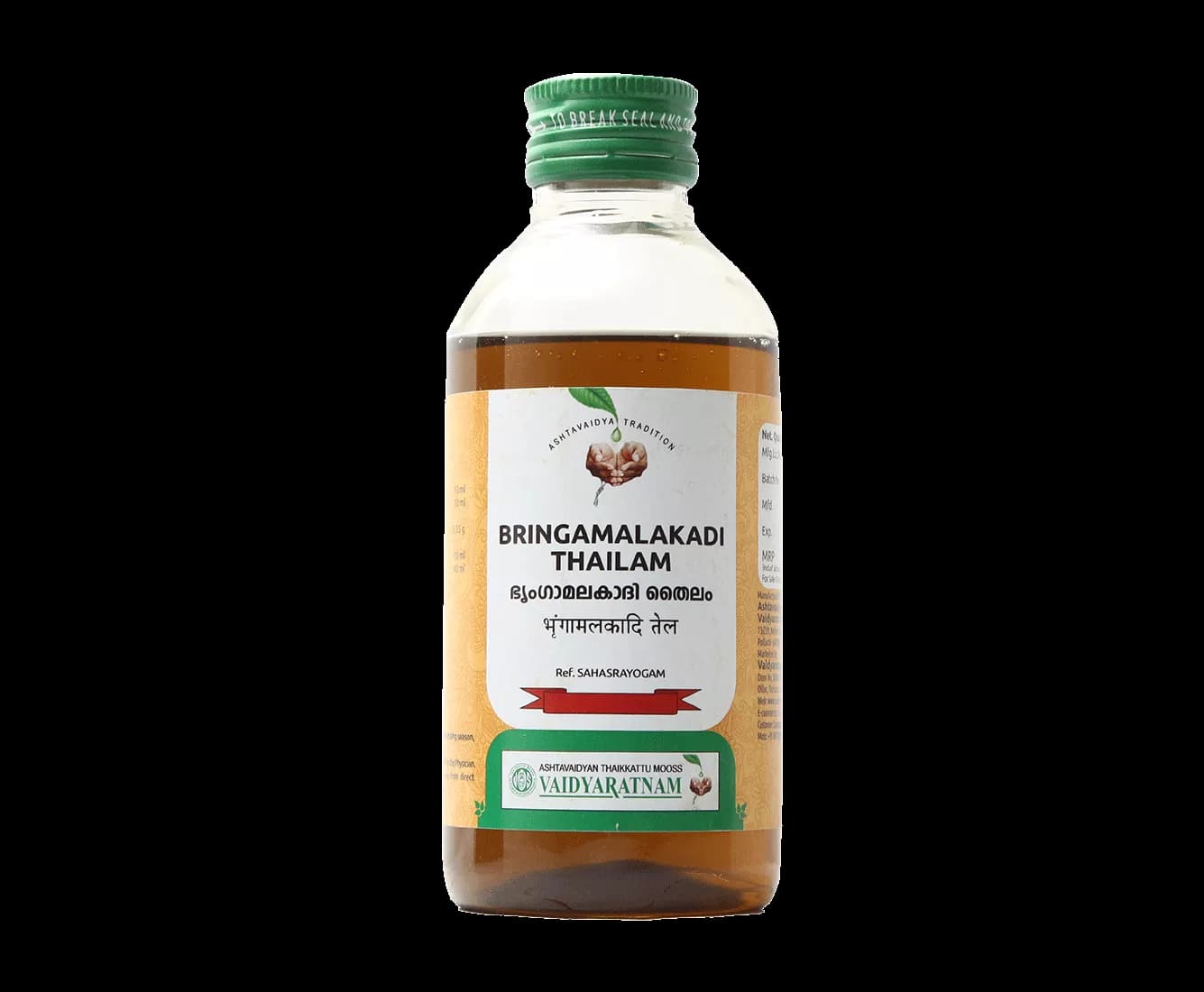 Buy Vaidyaratnam Bhringamalakadi Thailam Online - OLRAA Indian Snacks