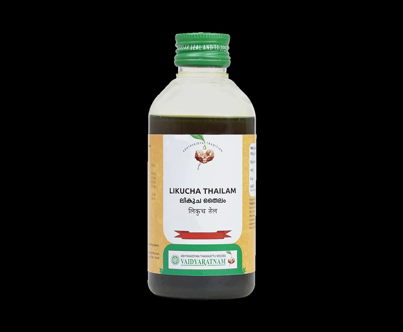 Buy Vaidyaratnam Likucha Thailam Online - OLRAA Indian Snacks