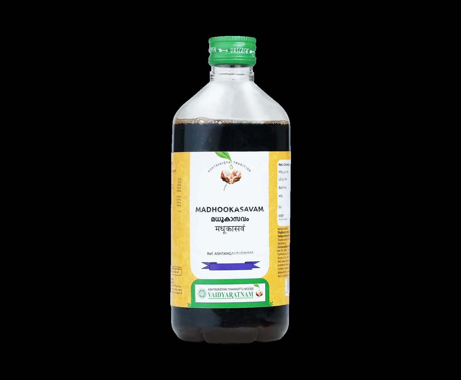 Buy Vaidyaratnam Madhookasavam Online - OLRAA Indian Snacks