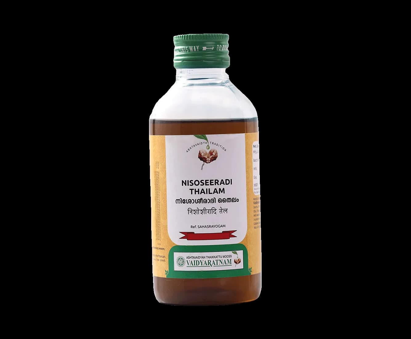 Buy Vaidyaratnam Nisoseeradi Thailam Online - OLRAA Indian Snacks